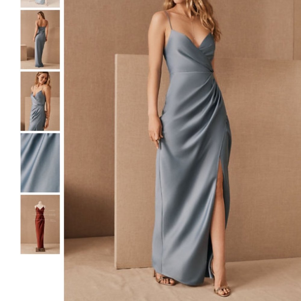 BHLDN Freya Sachin & Babi Maxi Dress Dusty Blue